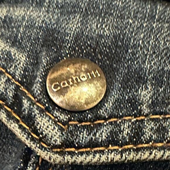 Carhartt Women's Size Small Denim Jacket with Snap buttons - Picture 5 of 8